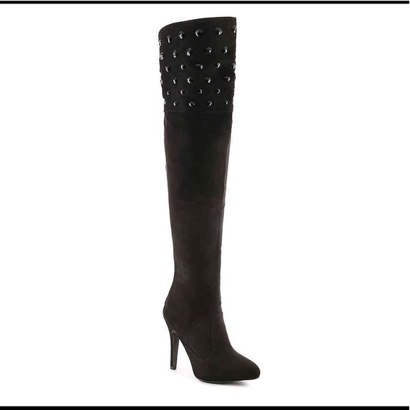 Nina Shoes - Nina Kenlyn Thigh High Embellished Boots